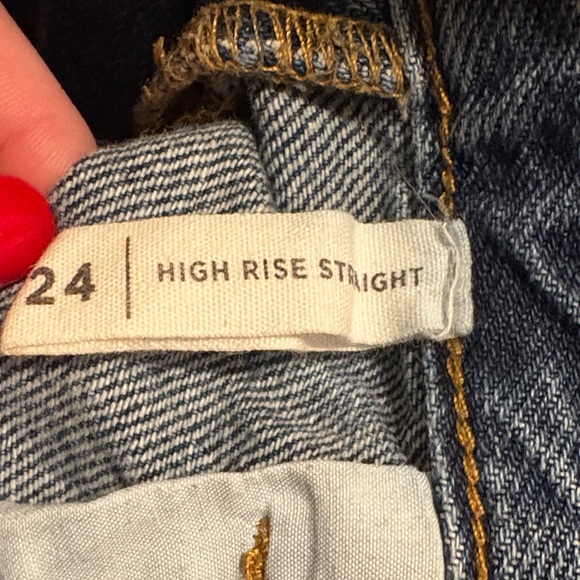 PacSun Distressed Straight Leg Denim Jeans - Picture 4 of 4